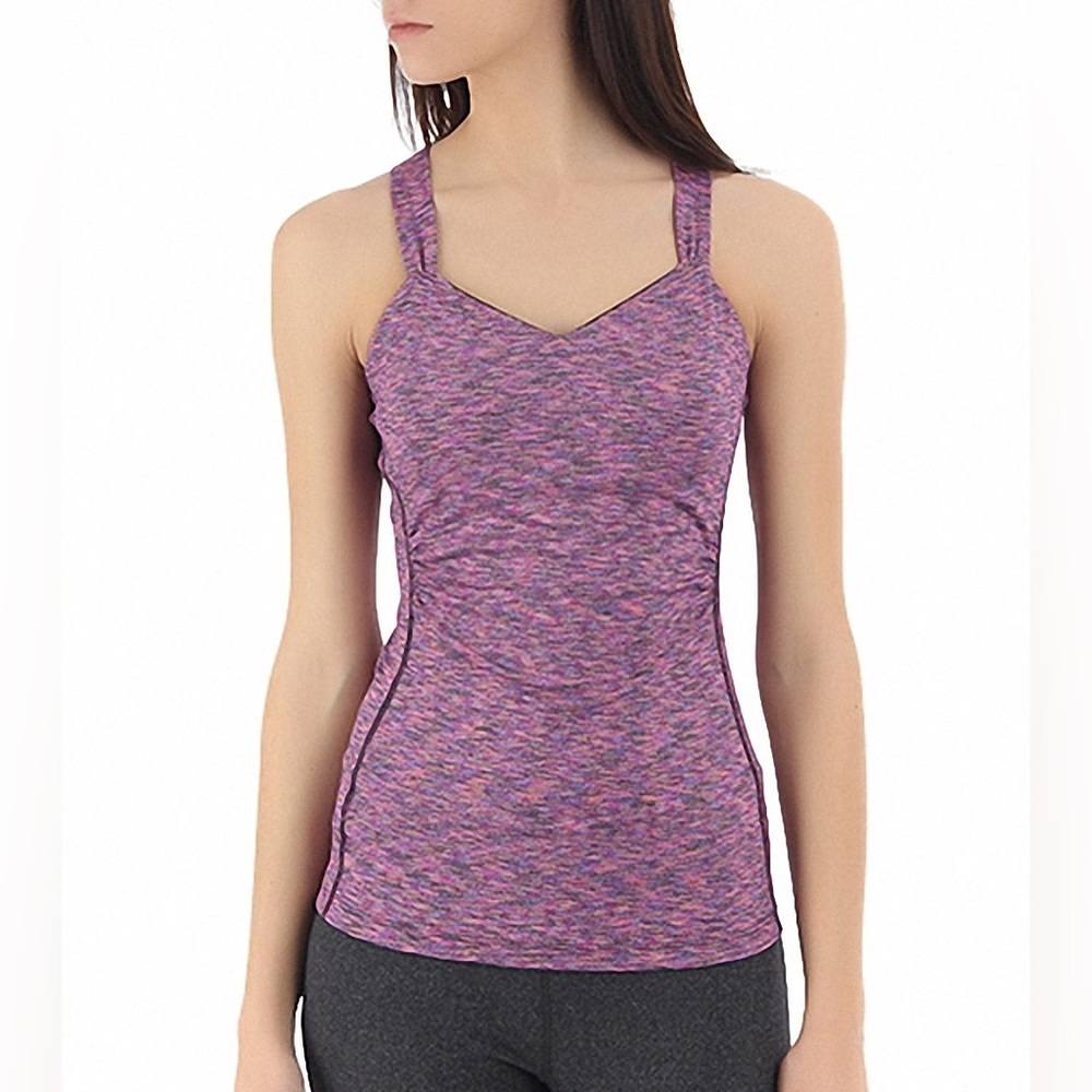 prAna Women's Medium Twyla Yoga Top Straps Stretch. Underline Support Workout